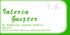 valeria guszter business card